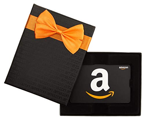 Amazon.ca Gift Card for Any Amount in a Black Gift Box ("A" Smile Card Design)