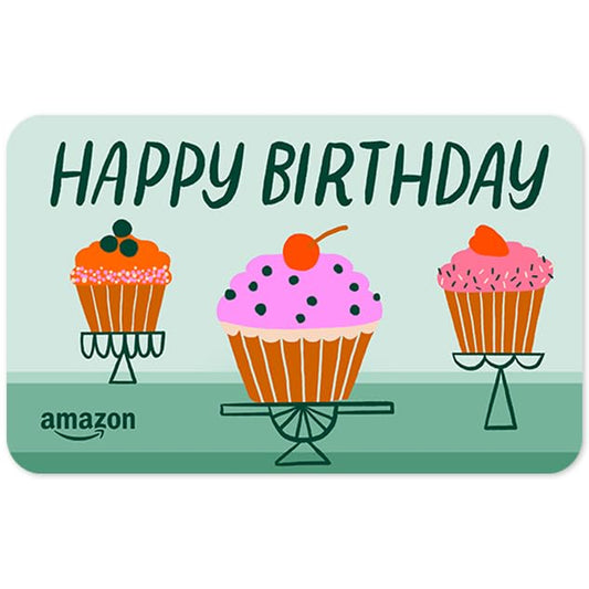 Amazon.ca eGift Card - Happy Birthday Cupcake