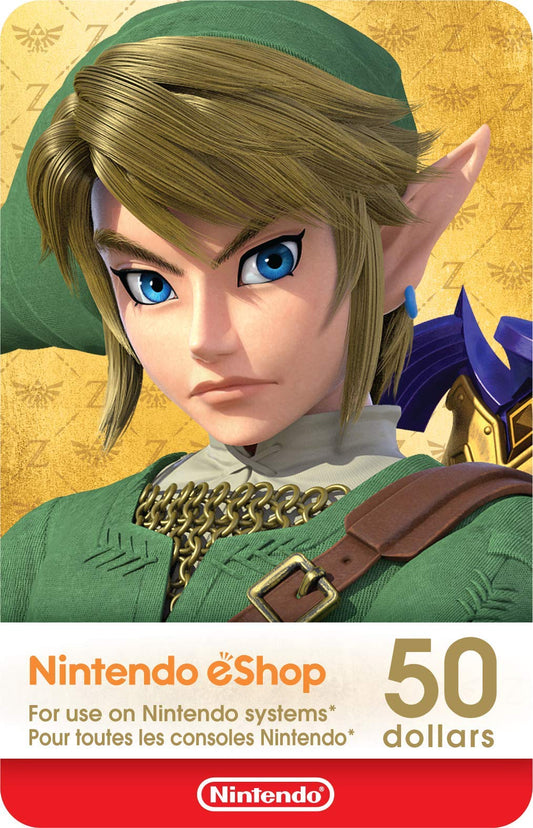 $50 Nintendo eShop Gift Card [Digital Code]