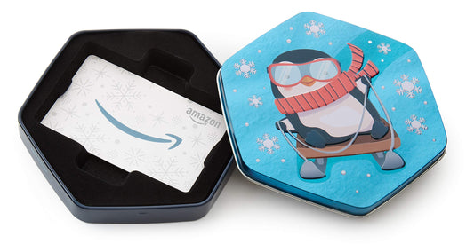 Amazon.ca Gift Card in a Penguin Tin