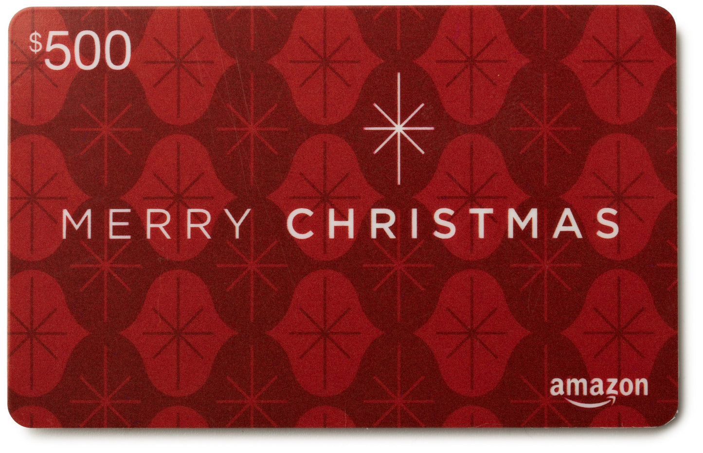 Amazon.ca $500 Gift Card in a Red Ornament Tin (Merry Christmas Card Design)